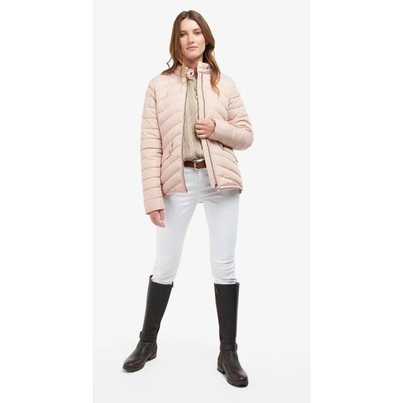 Barbour Cavalry Quilted Stretch Jacket Rose Dust - Picture 3 of 11